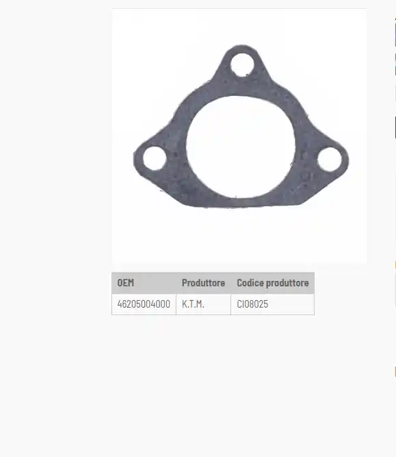 Spedizione Espresso Gas gas mc 65 guarnizione scarico 2021 2024