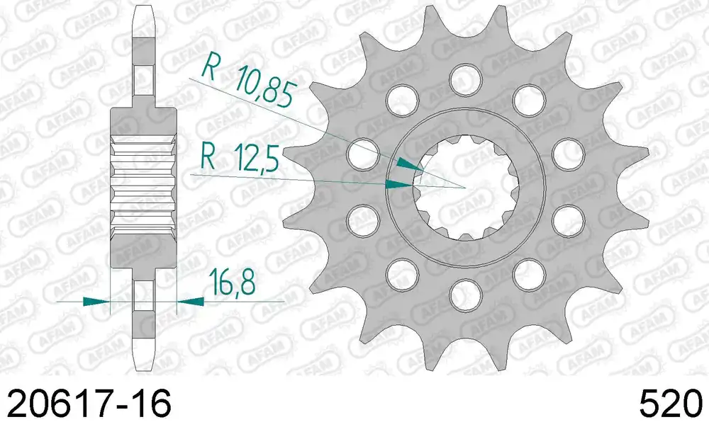 Honda ctx 700 700 pignone afam 20617-16 passo 520 2014 2014 Di Tendenza