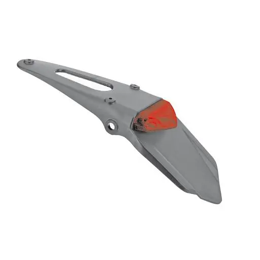 Novità Codino portatarga in plastica universale con faro rosso led e fori frecce enduro