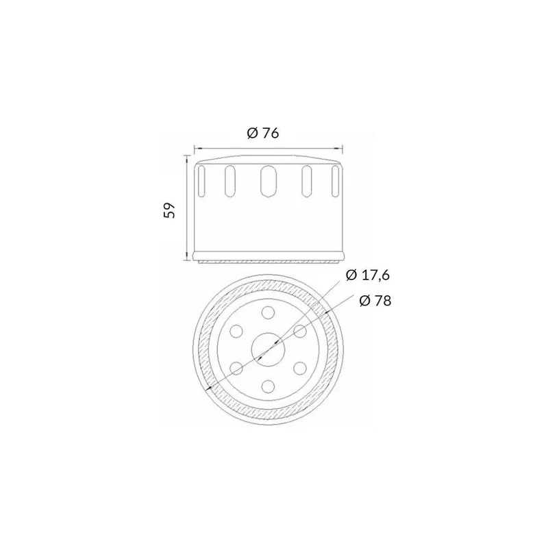 Acquista Ora Piaggio al diesel 500 filtro olio ufi 2004 2007