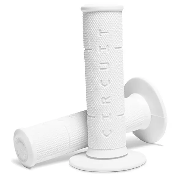 Manopole 22 25 mm circuit iv white circuit moto cross enduro con cavo acciaio Più Venduto