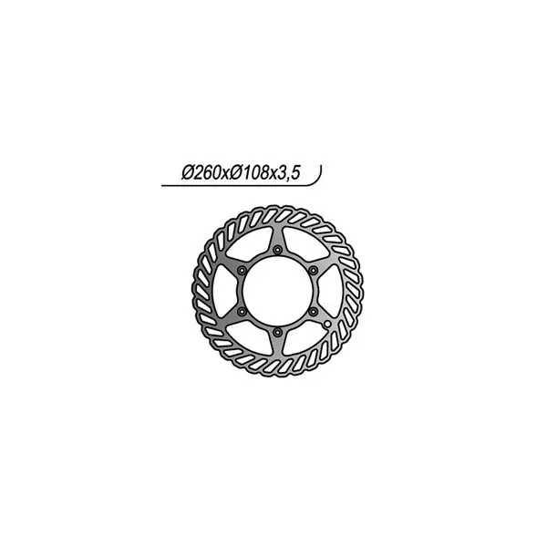 Compra Oggi Stesso Gas gas ec 2t 125 disco freno anteriore wave ng 731x 1996 2013