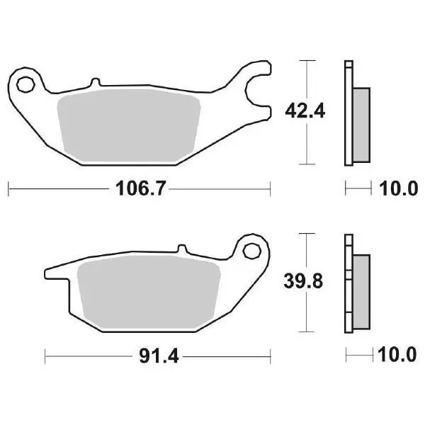 Promozione Honda cbr r (jc34/j39) 125 pastiglie freno sbs 784 hf 2004 2010