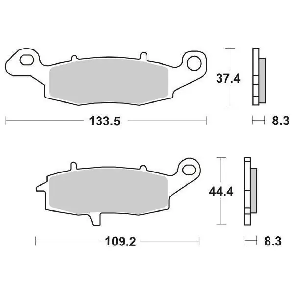Direttamente Dal Produttore Kawasaki er6 f (ex650a6f/egf) 650 pastiglie freno sbs 704 hf 2006 2015