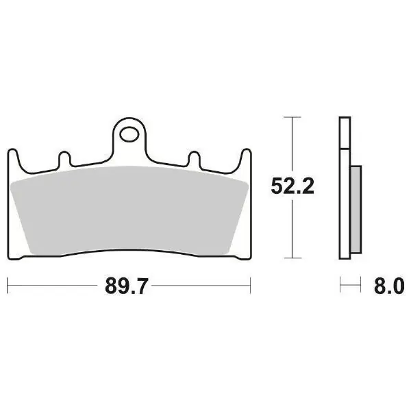 Sconto Kawasaki zx6r ninja (zx600f1/f2/f3/g1/g2/j1p/j2p) 600 pastiglie freno anteriore racing sbs 686 dc dual carbon 1998 2001