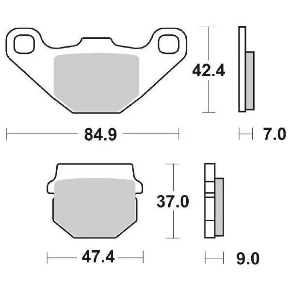 Adly air tec 1 2t 50 pastiglie freno sbs 544 hf 2006 2009 Sconto