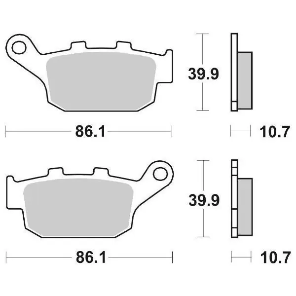 Honda fes pantheon 4t (jf12) 125 pastiglie freno sbs 161 ct 2003 2006 Compra Oggi Stesso