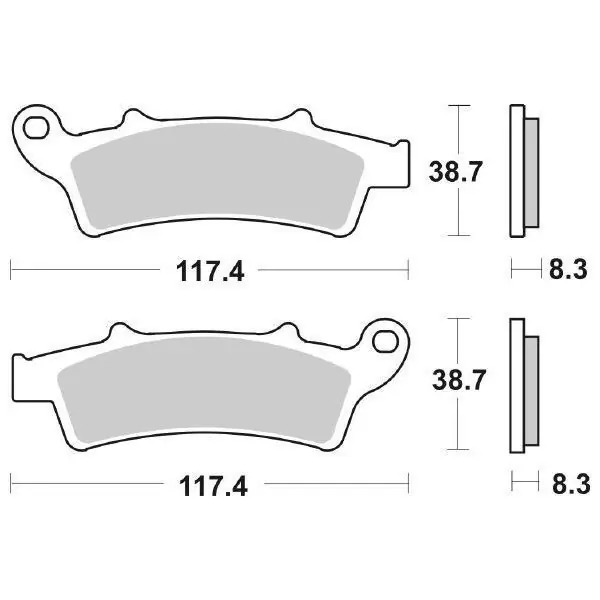 Bestseller Aprilia atlantic (sp02) 125 pastiglie freno sbs ct 2003 2005