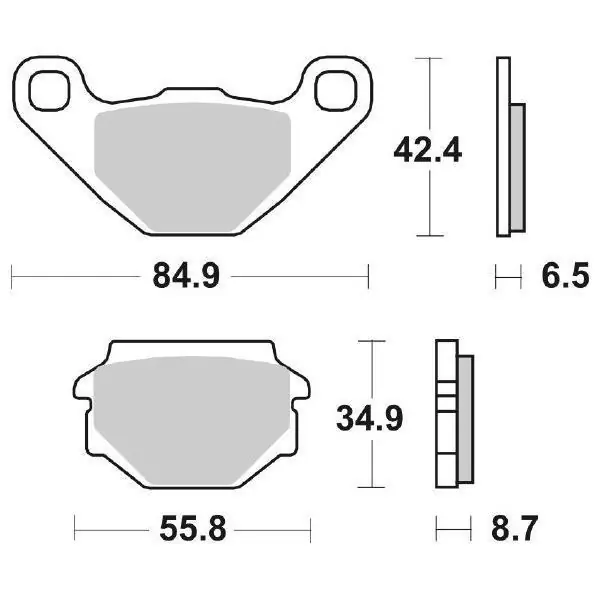 Nuovo Arrivo Aprilia mx sm (11k) 125 pastiglie freno sbs 113 hf 2004 2006