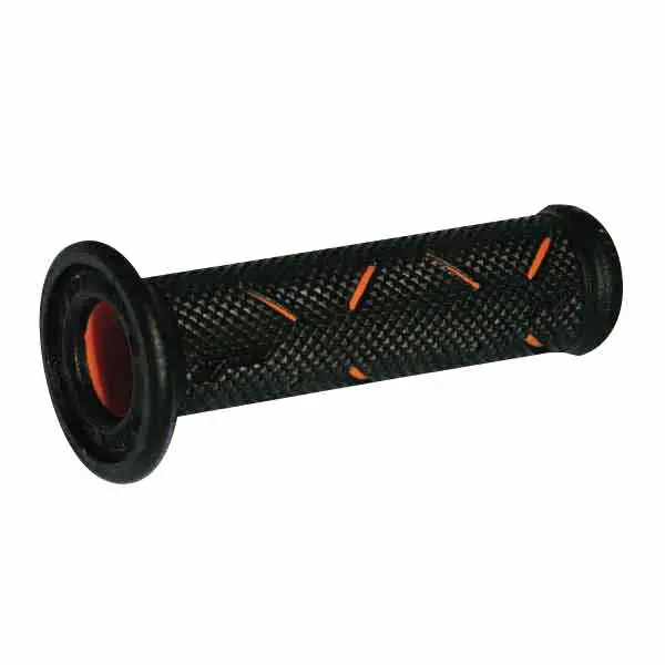Manopole strada progrip 717 dual density arancio ø 22-25mm lunghezza 122mm open Professionale