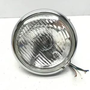 Faro fanale luce anteriore tondo 158 cromato vetro rigato Promozione