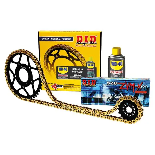 Husqvarna tc 2t 250 kit standard con catena did 520dz2 corona alluminio 2014 2016 Promozione Esclusiva
