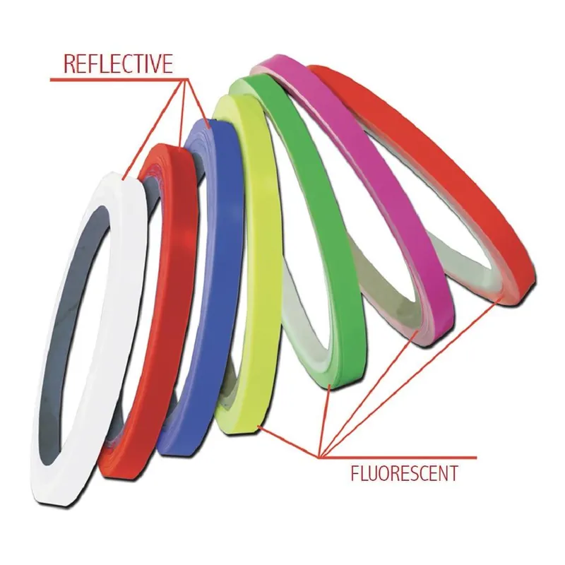 Vendita Finale Adesivi progrip cerchi lega moto tuning bcr altezza 7mm applicatore verde fluo