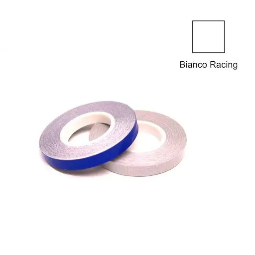 Pagamento Sicuro Adesivi universali per cerchi in lega moto tuning bcr altezza 7mm bianco race