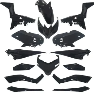 Offerta Lampo Kit carene one nero lucido verniciato x yamaha x-max 125 300 400 2017>2019 15pz