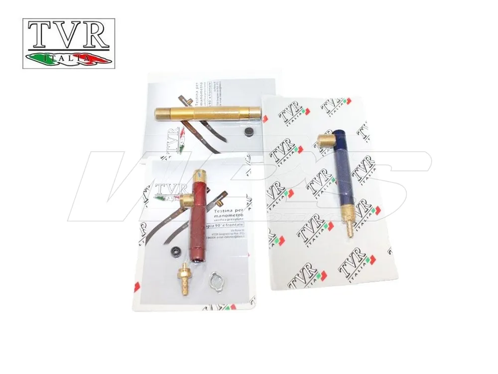 Prezzo Ridotto TESTINA 90° MANOMETRO TVR ANODIZZATA-