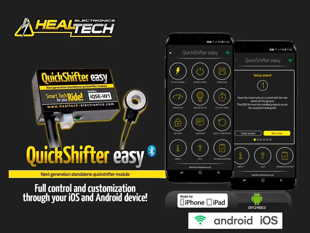 KIT CAMBIO ELETTRONICO WI-FI HEALTECH HONDA VFR 800 2014-2020- Promozione