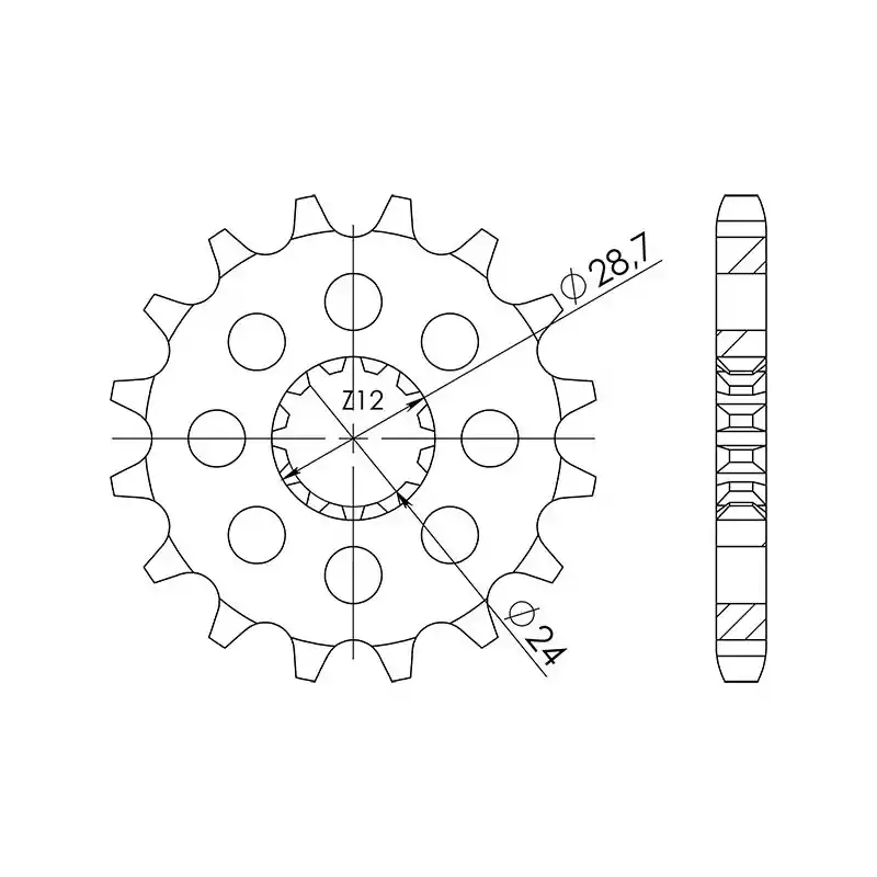 Direttamente Dal Produttore PIGNONE P530 - Z16 (DIS.24601)