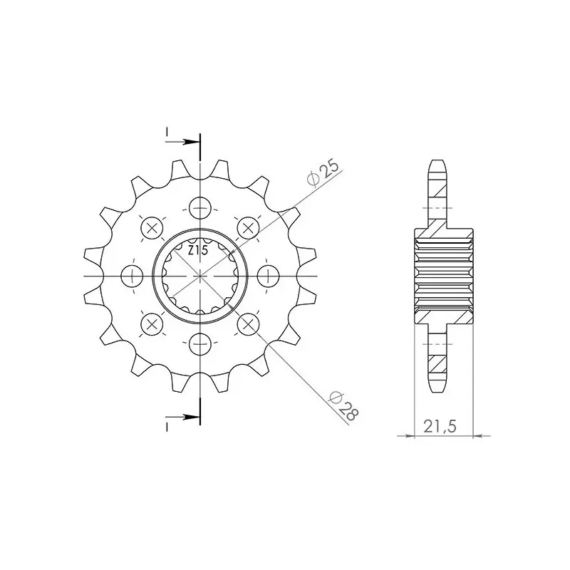Solo Oggi PIGNONE P525 - Z17 (DIS.61800)