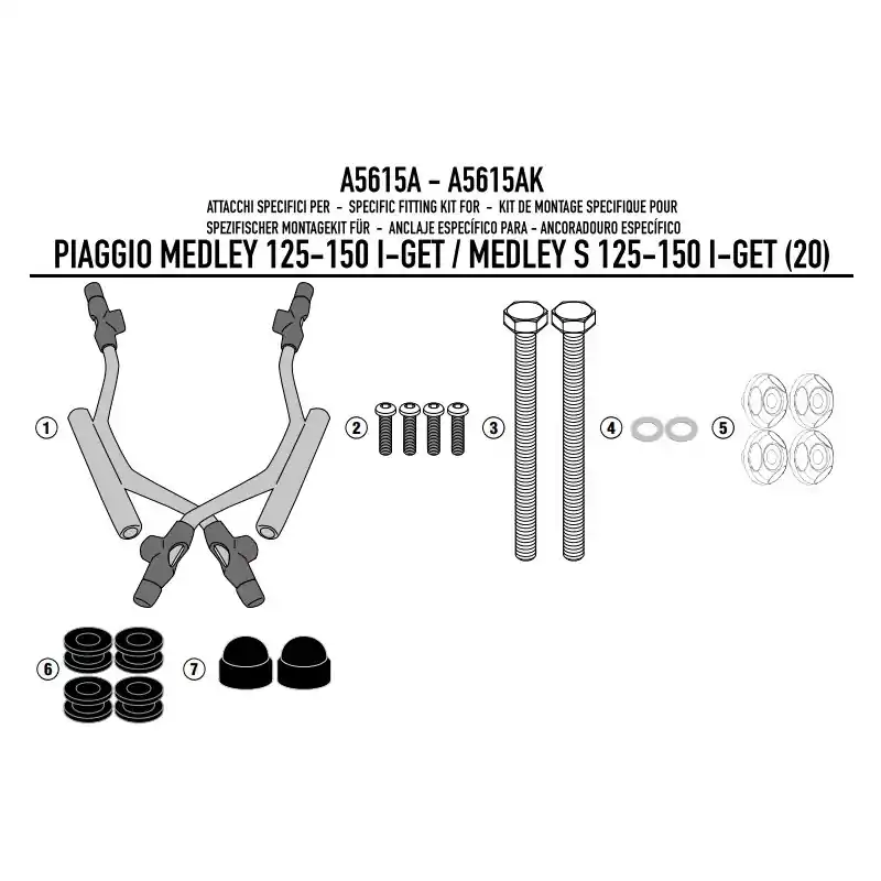 Prezzo Conveniente ATTACCHI P.MEDLEY/S 125-150