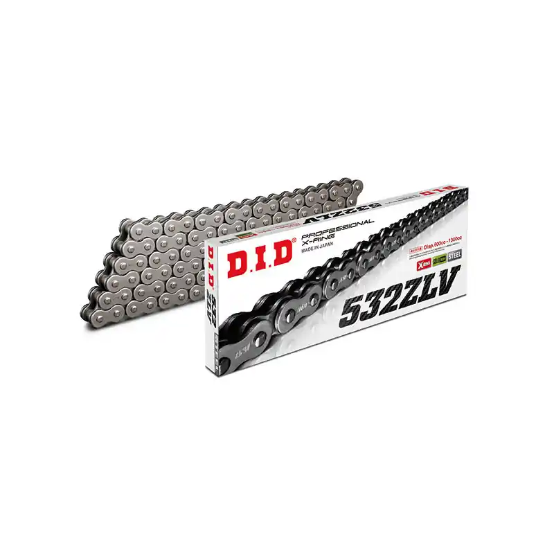 CATENA DID 532ZLV (Black & Black) - Lunghezza: 104 maglie con giunto a rivetto Spedito Oggi