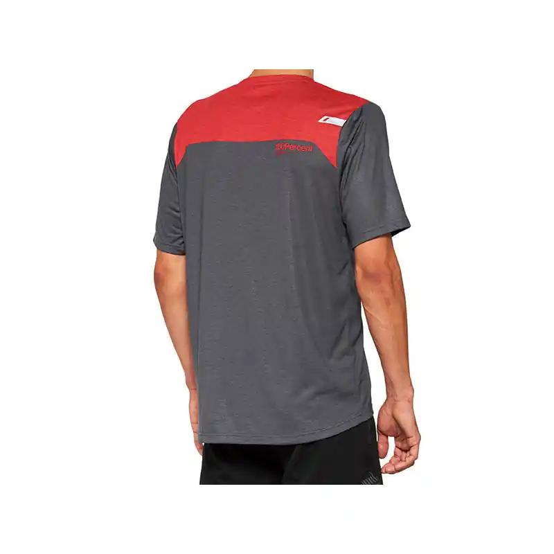 AIRMATIC Short Sleeve Jersey Red/Charcoal - XL Offerta Speciale