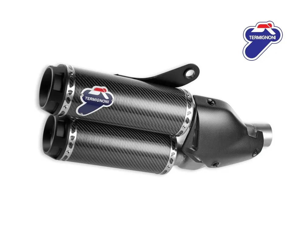 96480541A COPPIA TERMINALI OMOLOGATI TERMIGNONI CARBONIO DUCATI MONSTER 821 14-16- Promozione Esclusiva