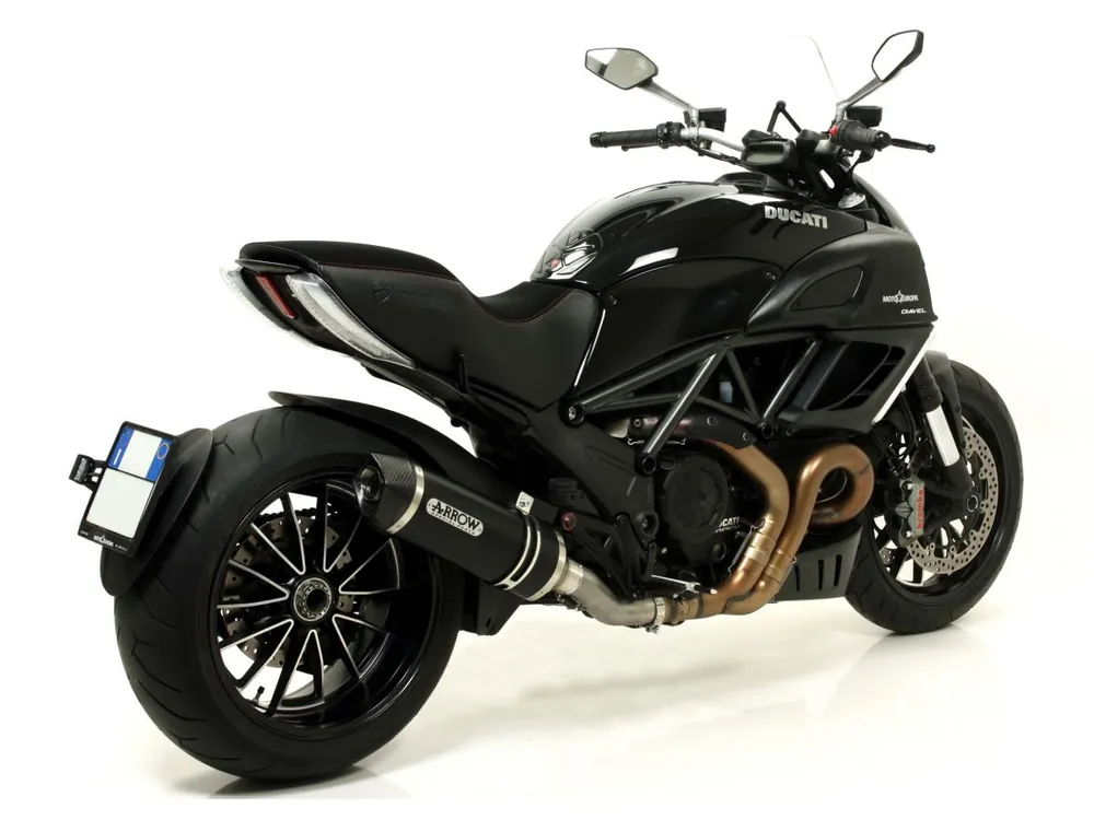 Di Tendenza SILENZIATORE RACE TECH ARROW ALLUMINIO DARK DUCATI DIAVEL 2011-2016-