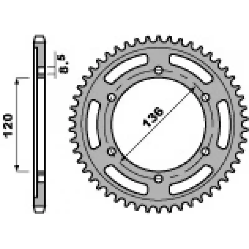 Corone z44 c45 yamaha 400 c.525 Bestseller