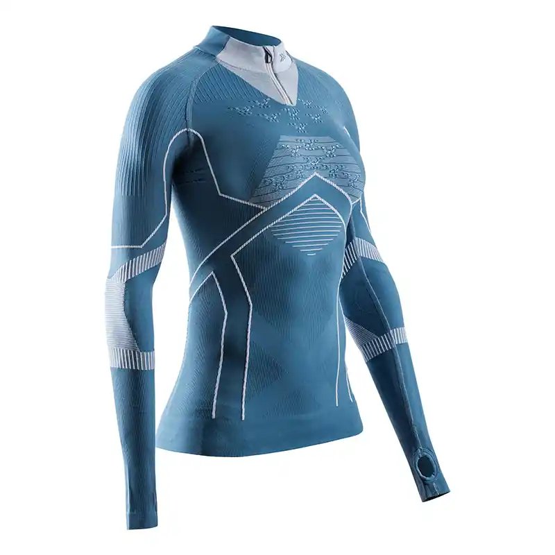 Maglia X-Bionic Energy Accumulator Light Zip WMN blu-M Popolare
