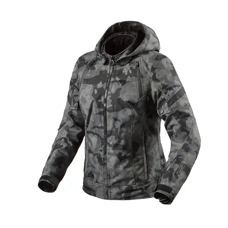 Giacca Donna Rev'It Flare 3 H2O camo grigio-EU-34 Prezzo Basso