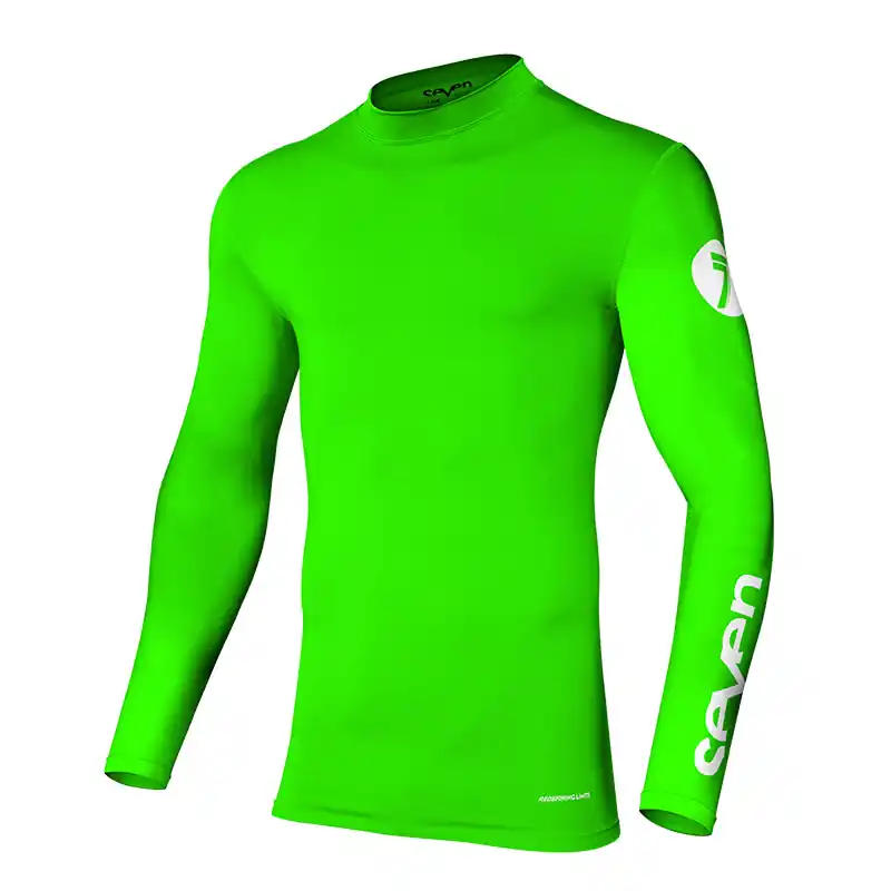 Offerta Del Giorno Maglia Seven Zero Compression verde fluo-XL