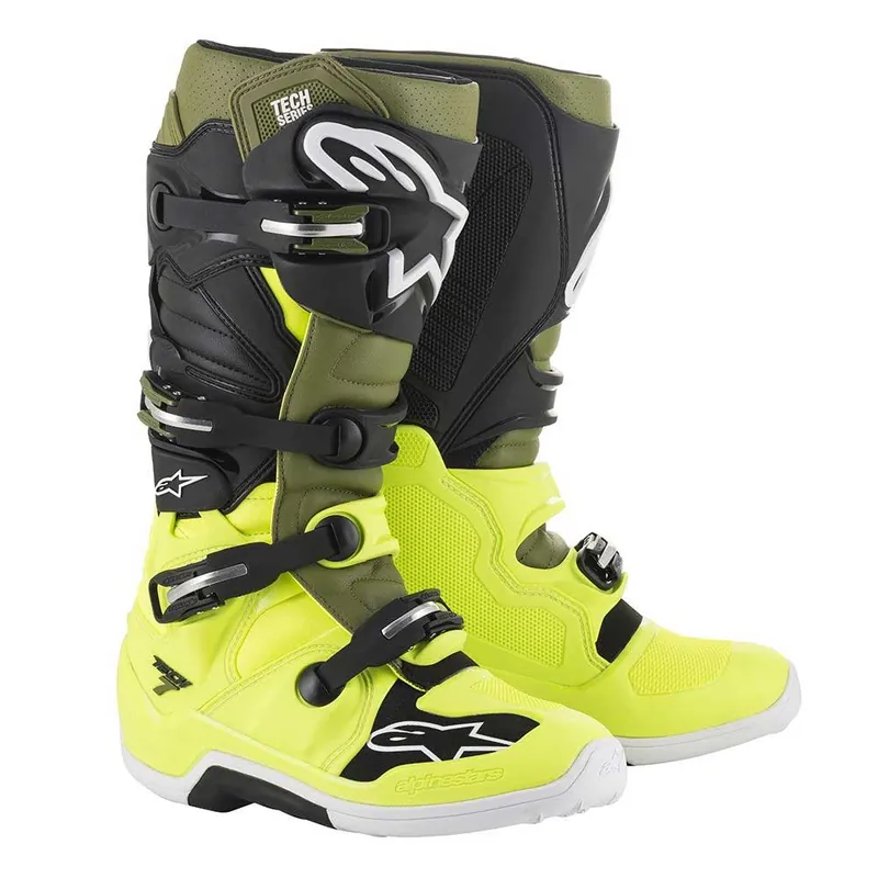 Alpinestars Tech 7 2019 giallo fluo verde militare nero-12 Bestseller