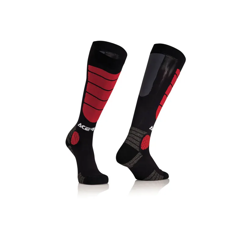 Acerbis Calze Mx Impact nero rosso-S/M Reso Gratuito