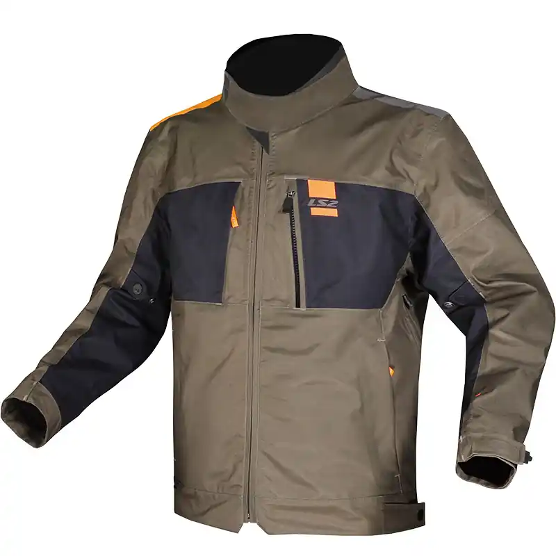 Giacca LS2 Titanium verde arancio- Esclusivo
