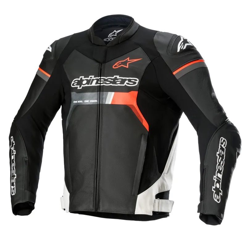 Acquista Ora Giacca Pelle Alpinestars Gp Force bianco rosso-