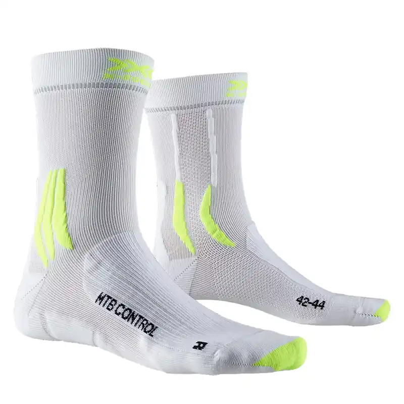 Vendita Finale Calze X-Bionic MTB Control arctic bianco giallo-