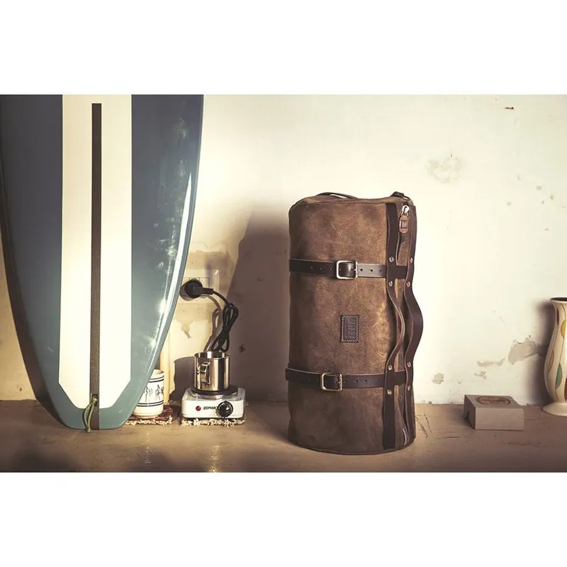 Unit Garage Borsa Duffle Kalahari 43L Crosta di Cuoio Marrone- Subito Disponibile