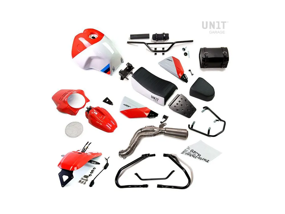 KIT PARIS DAKAR GR86 CON ACCESSORI UNIT GARAGE BMW R NINE T / SCRAMBLER- Nuovo Arrivo