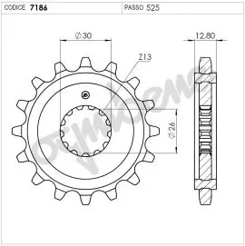 Sconto Pignone OgniBene Passo 525 Z 16 Denti - 36.7186.016