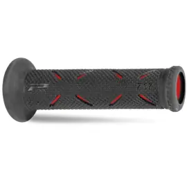 Occasione Manopole Strada 717-OE-149 - Doppia Densità Rosso/Nero con Foro - 405402390