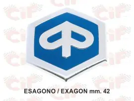 Must-Have SCUDETTO - STEMMA AD INCASTRO ESAGONO mm.42 - CIF - 5788-P
