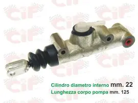 Promozione Esclusiva POMPA FRENO CIRCUITO SEMPLICE MONO-MANDATA APE CAR P2/P3 - CIF - 9726