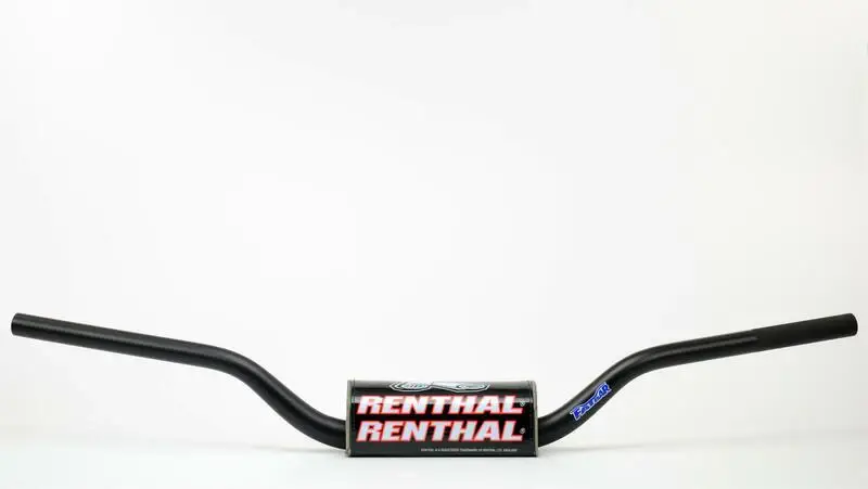 Ultimissimo Modello Manubrio Renthal FATBAR Carmichael alto nero paracolpi nero 609-01-BK