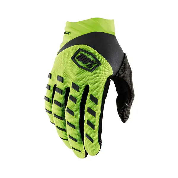 Ultimissimo Modello GUANTI 100% AIRMATIC YOUTH FLUO YELLOW/BLACK (S)